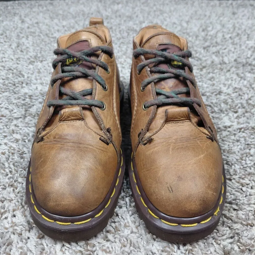 Doc Dr Martens 8074 Boots Unisex UK 6 US M 7 W 8 Brown Leather Made In England